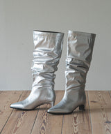 【最上もが着用】くしゅくしゅルーズロングブーツ