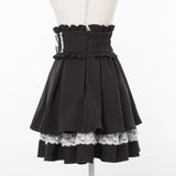 パールビジューフレアハイウエストスカート