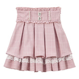 パールビジューフレアハイウエストスカート