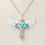 【予約 01/15発送】羽×十字架サブカル系ネックレス