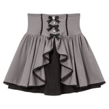 フロントラッフルコルセットスカート