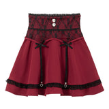 リボンチャームガータースカート