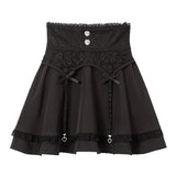 リボンチャームガータースカート