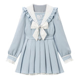 ハートレースリボンセーラーワンピース