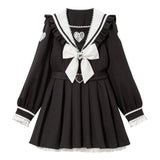 ハートレースリボンセーラーワンピース