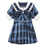 セーラービジューレースフリルワンピース