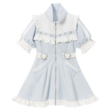 フリルたっぷりメイドジャージワンピース