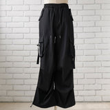 【まとめ買い対象】迷彩柄or無地フラップポケットカーゴパンツ