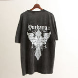 ビッグシルエットUSED風Tシャツ 【オーバーサイズ】【ロング丈】