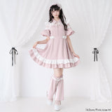 デコルテレースジャージワンピ