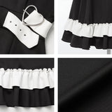 デコルテレースジャージワンピ