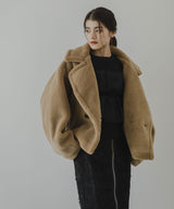 チュールフリルドッキングリブニット