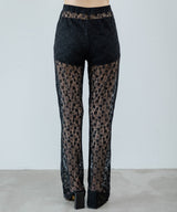 【メール便】レースフレアレギンス