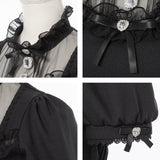 チュール切替ワンピース