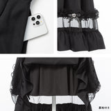 チュール切替ワンピース