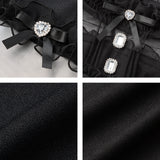 チュール切替ワンピース