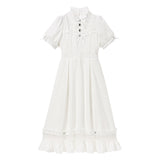 チュール切替ワンピース