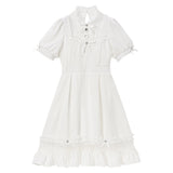 チュール切替ワンピース