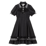 チュール切替ワンピース