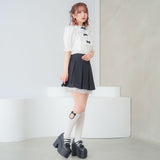 【メール便】選べる丈チャイナボタンソックス