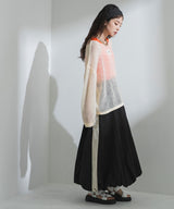 シアーメッシュモヘアタッチニット