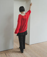 シアーメッシュモヘアタッチニット