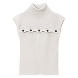 カットオフノースリーブサマーニット