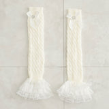 【まとめ買い対象】裾フリフリレースルーズソックス