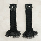 【まとめ買い対象】裾フリフリレースルーズソックス