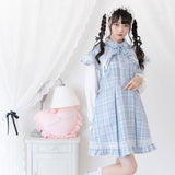 ポンチョ風袖切替ワンピース