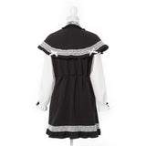 ポンチョ風袖切替ワンピース