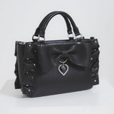 ビッグリボンフリルビジューバッグ