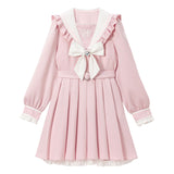 ハートレースリボンセーラーワンピース