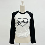 サイドドロストロゴカットトップス【大きいサイズ有】