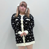 MLモノグラムニットカーディガン