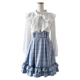 ラッフルフリルクラシカルボウタイワンピース