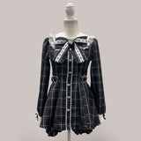 丸襟はしごレースリボンハートセットアップ