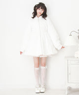 選べるフードデザインフレアファーコート