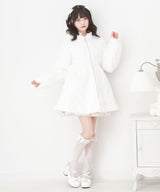 選べるフードデザインフレアファーコート