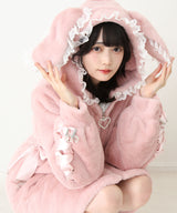 選べるフードデザインフレアファーコート