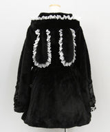 選べるフードデザインフレアファーコート