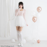 チュールドッキングミニワンピース【大きいサイズ有】