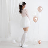 チュールドッキングミニワンピース【大きいサイズ有】