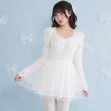 チュールドッキングミニワンピース【大きいサイズ有】