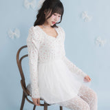 チュールドッキングミニワンピース【大きいサイズ有】