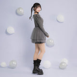 チュールドッキングミニワンピース【大きいサイズ有】