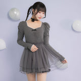 チュールドッキングミニワンピース【大きいサイズ有】