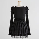 チュールドッキングミニワンピース【大きいサイズ有】