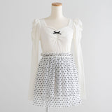 チュールドッキングミニワンピース【大きいサイズ有】