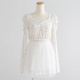 チュールドッキングミニワンピース【大きいサイズ有】